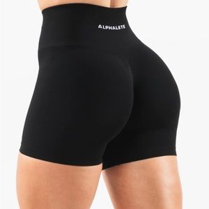 Alphalete Amplify Shorts- Black, size S, 4.5" inseam!